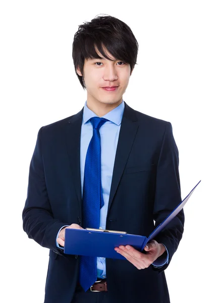 Junge asiatische Geschäftsmann in Business-Anzug — Stockfoto