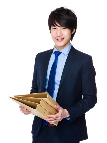 Junge asiatische Geschäftsmann in Business-Anzug — Stockfoto