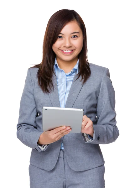 Young asian businesswoman in business suit — Stock Photo, Image