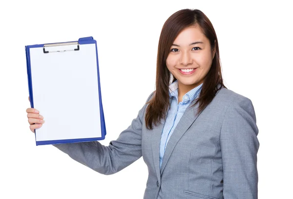 Joven asiática mujer de negocios traje — Foto de Stock