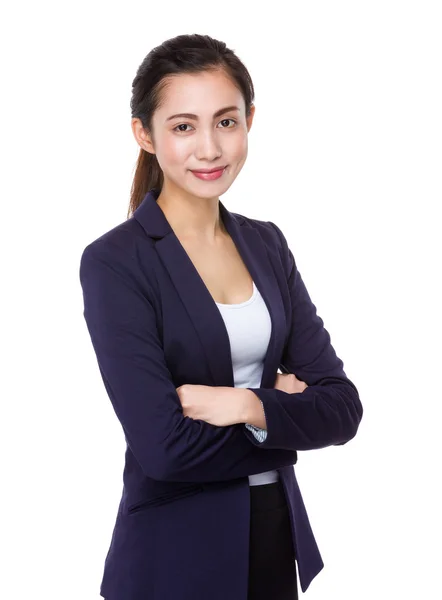 Young asian businesswoman in business suit — Stock Photo, Image