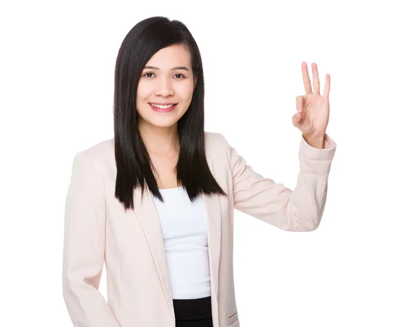 Young asian businesswoman in business suit — Stock Photo, Image