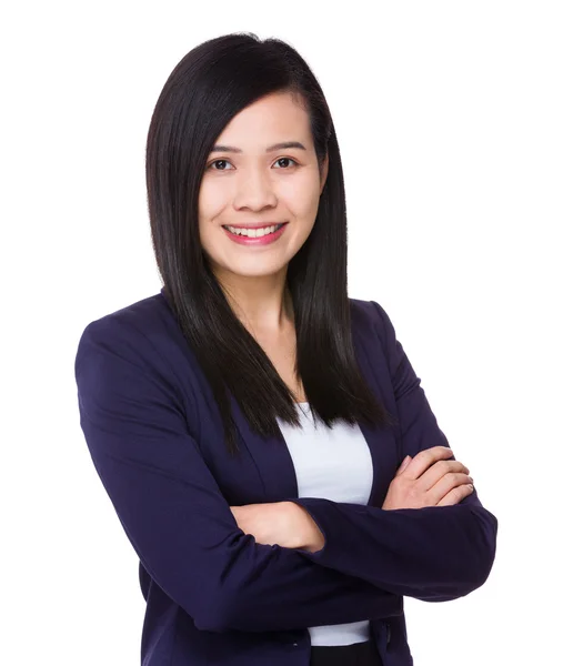 Young asian businesswoman in business suit — Stock Photo, Image