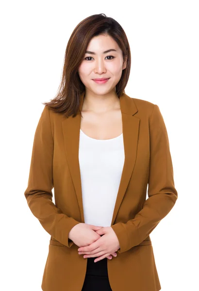 Junge asiatische Geschäftsfrau in Business-Anzug — Stockfoto