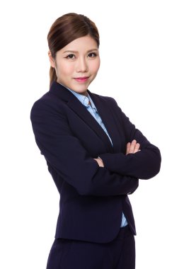 iş takım elbiseli genç Asyalı işkadını