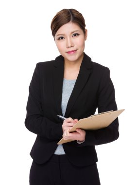 iş takım elbiseli genç Asyalı işkadını