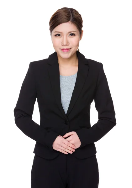 Jeune femme d'affaires asiatique en costume d'affaires — Photo