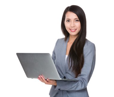 iş takım elbiseli genç Asyalı işkadını