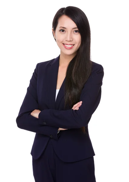 Young asian businesswoman in business suit — Stock Photo, Image