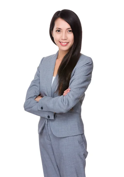 Joven asiática mujer de negocios traje — Foto de Stock