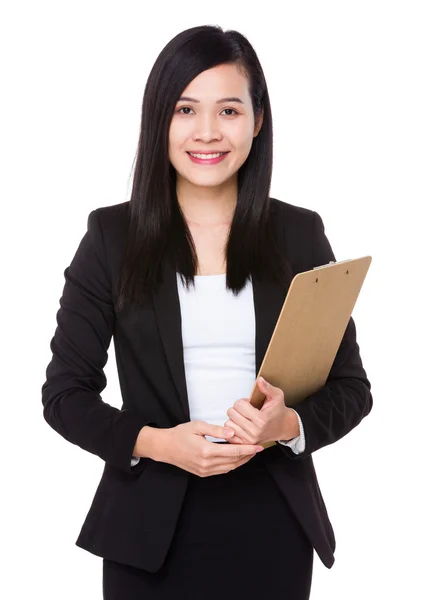 Joven asiática mujer de negocios traje — Foto de Stock