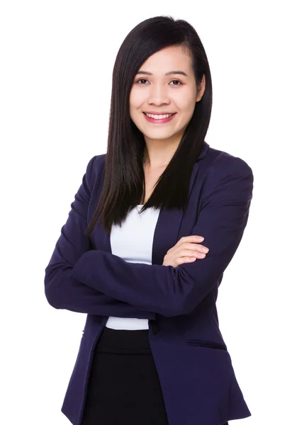 Young asian businesswoman in business suit — Stock Photo, Image