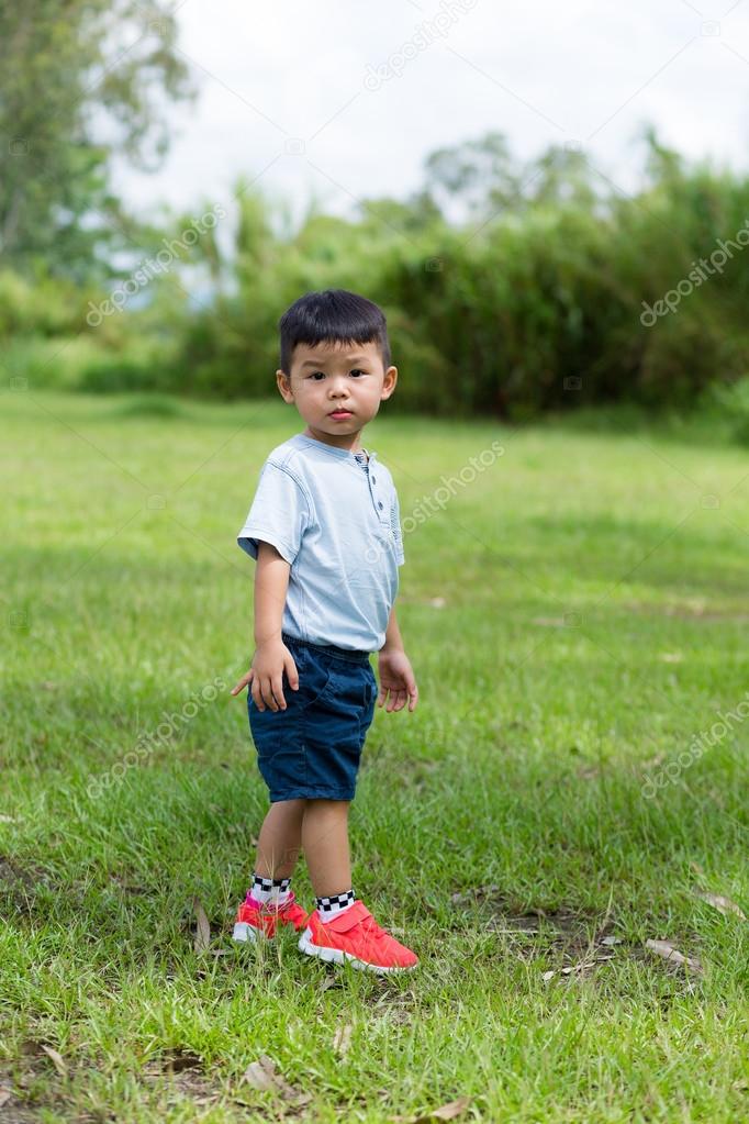 cute Asian little boy