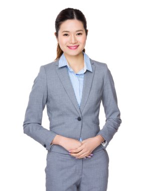 iş takım elbiseli genç Asyalı işkadını