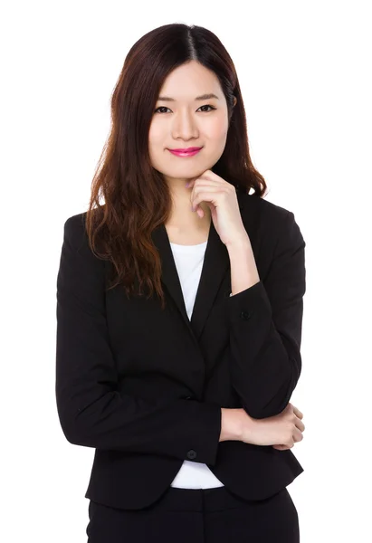 Young asian businesswoman in business suit — Stock Photo, Image