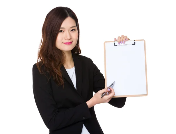 Joven asiática mujer de negocios traje — Foto de Stock