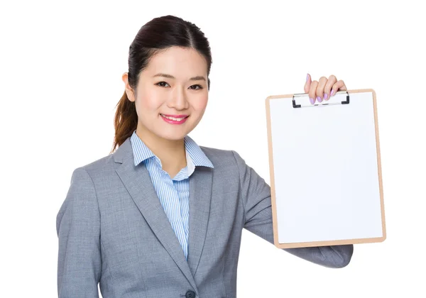 Joven asiática mujer de negocios traje — Foto de Stock