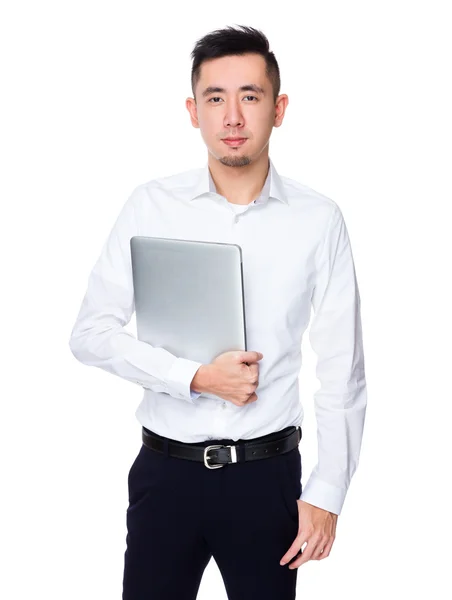 Unga asiatiska affärsman i vit skjorta — Stockfoto