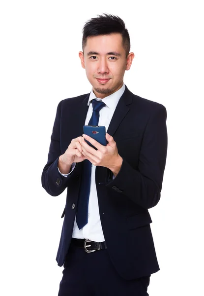 Junge asiatische Geschäftsmann in Business-Anzug — Stockfoto