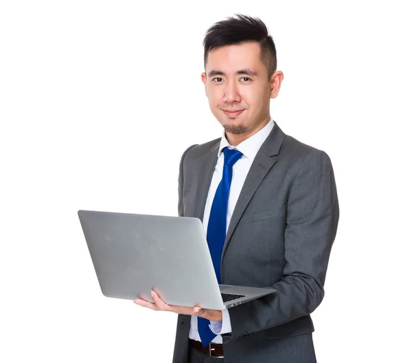 Young asian businessman in business suit — Stock Photo, Image