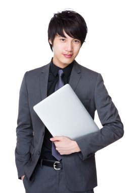 İş takım elbiseli genç Asyalı işadamı