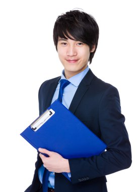 İş takım elbiseli genç Asyalı işadamı