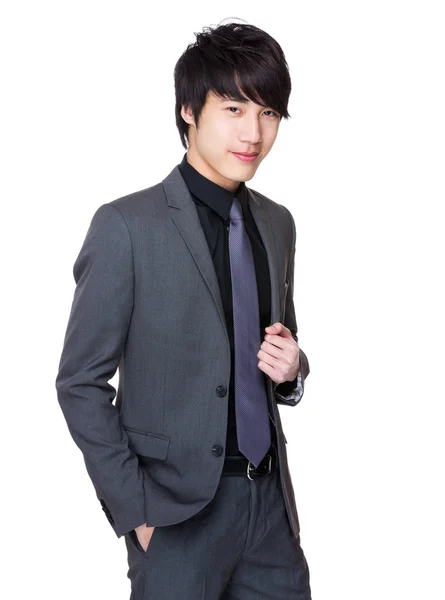 Young asian businessman in business suit — Stock Photo, Image