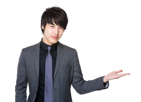 Young asian businessman in business suit — Stock Photo, Image