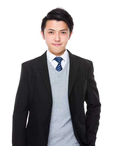 Junge asiatische Geschäftsmann in Business-Anzug — Stockfoto