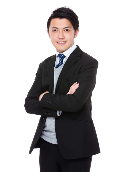 Junge asiatische Geschäftsmann in Business-Anzug — Stockfoto