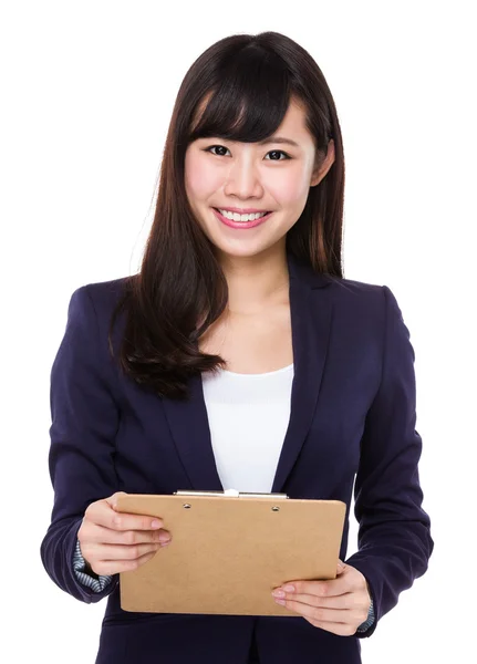 Joven asiática mujer de negocios traje — Foto de Stock