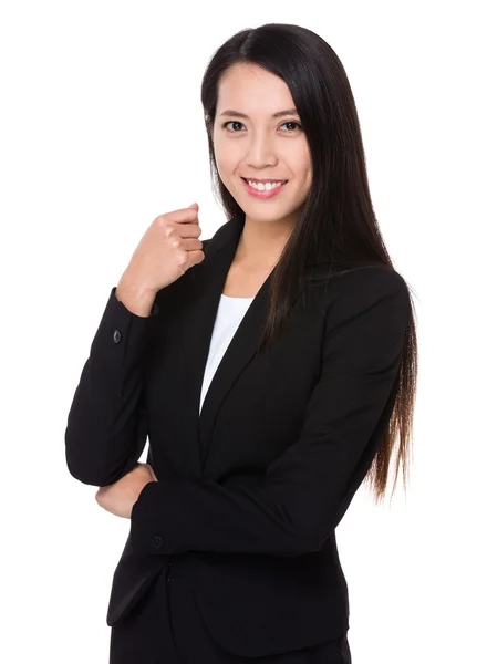 Joven asiática mujer de negocios traje — Foto de Stock