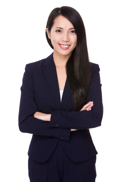 Junge asiatische Geschäftsfrau in Business-Anzug — Stockfoto