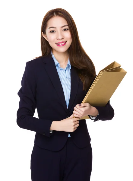 Joven asiática mujer de negocios traje — Foto de Stock