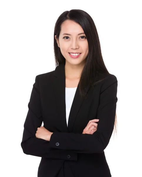 Young asian businesswoman in business suit — Stock Photo, Image