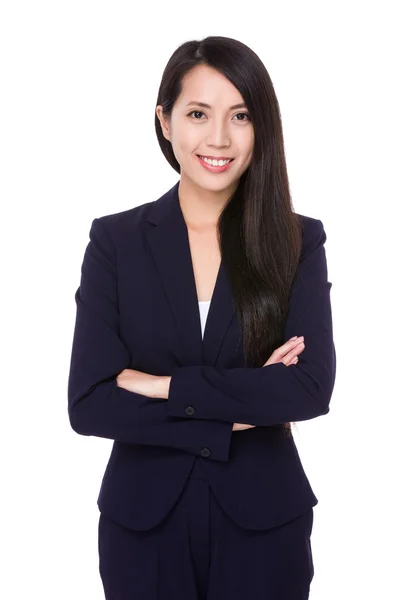 Junge asiatische Geschäftsfrau in Business-Anzug — Stockfoto