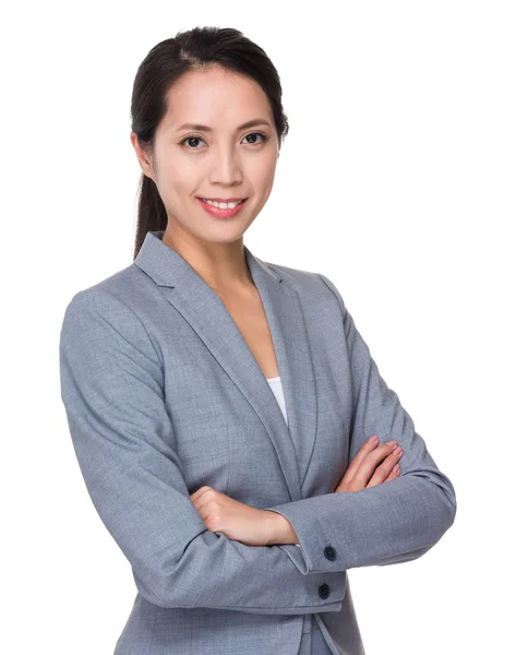 Joven asiática mujer de negocios traje — Foto de Stock