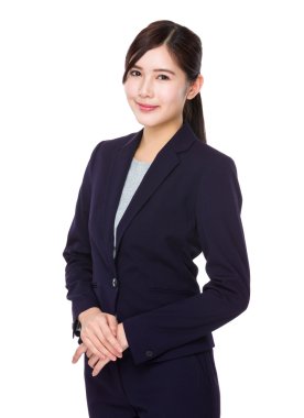 iş takım elbiseli genç Asyalı işkadını