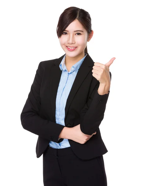 Junge asiatische Geschäftsfrau in Business-Anzug — Stockfoto