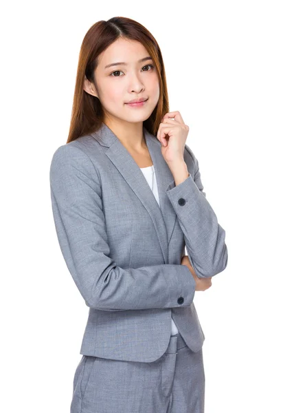 Young asian businesswoman in business suit — Stock Photo, Image