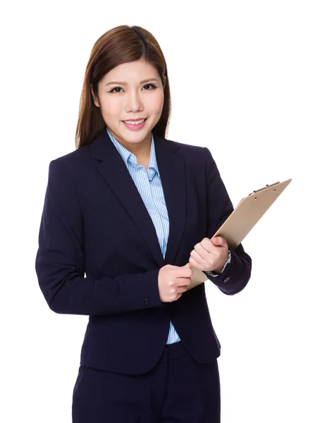 Junge asiatische Geschäftsfrau in Business-Anzug — Stockfoto