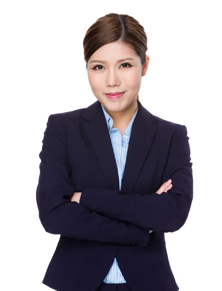 Junge asiatische Geschäftsfrau in Business-Anzug — Stockfoto