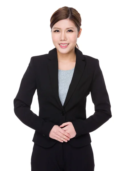 Jeune femme d'affaires asiatique en costume d'affaires — Photo