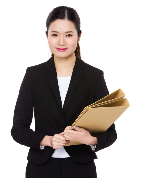 Young asian businesswoman in business suit — Stock Photo, Image