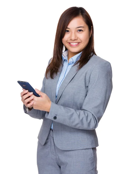 Young asian businesswoman in business suit — Stock Photo, Image