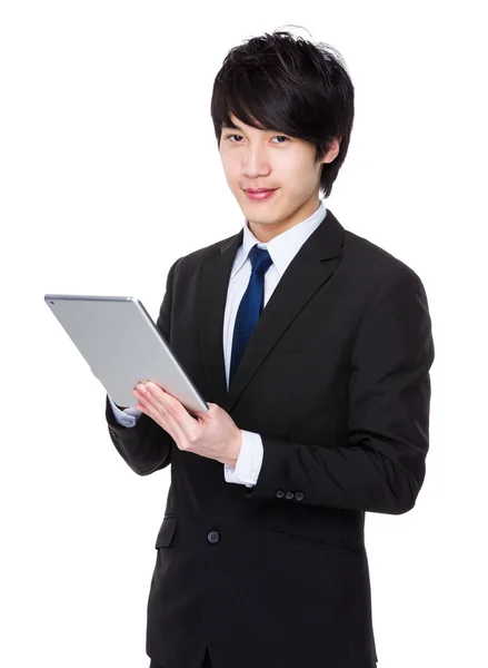 Young asian businessman in business suit — Stock Photo, Image