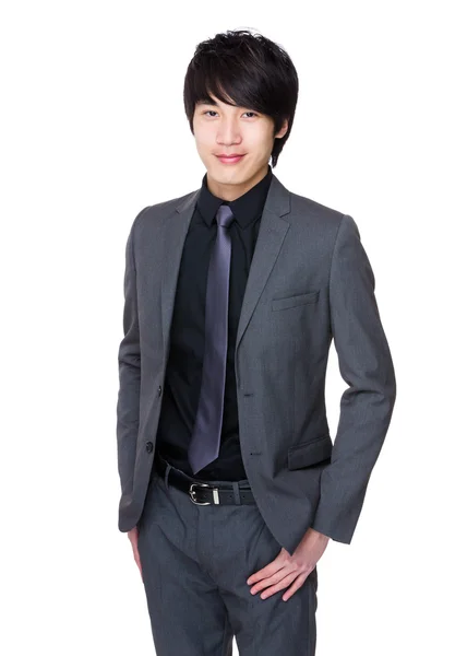 Jovem asiático empresário em terno de negócios — Fotografia de Stock