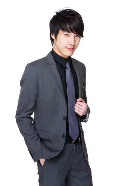 Young asian businessman in business suit — Stock Photo, Image