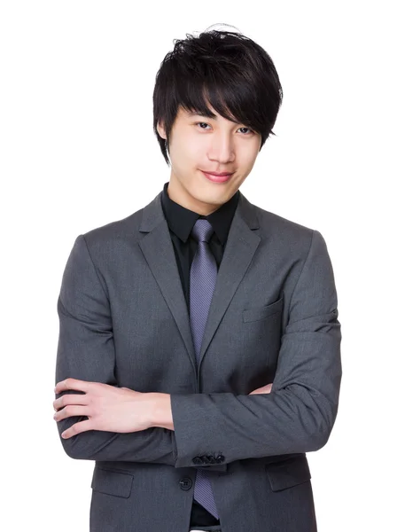 Young asian businessman in business suit — Stock Photo, Image