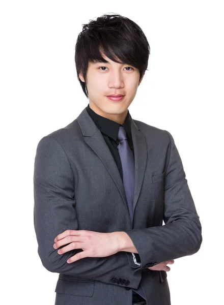 Young asian businessman in business suit — Stock Photo, Image